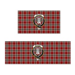 ScotsTee Shop Scottish McLean of Duart Dress Red Crest Tartan Kitchen Rug Sets