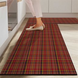 ScotsTee Shop Scottish Ogilvie (Ogilvy) of Strathallan Crest Tartan Kitchen Rug Sets