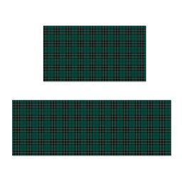 ScotsTee Shop Scottish McLean of Duart Hunting Modern Crest Tartan Kitchen Rug Sets