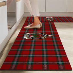 ScotsTee Shop Scottish McLaine of Loch Buie Crest Tartan Kitchen Rug Sets