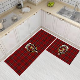 ScotsTee Shop Scottish Stewart of Rothesay 1 Crest Tartan Kitchen Rug Sets