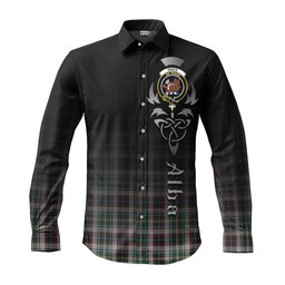ScotsTee Shop Scottish Innes Dress Clan Crest Tartan Alba Gu Brath Celtic Inspired Tartan Long Sleeve Shirt