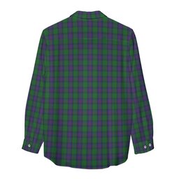ScotsTee Shop Scottish Shaw Clan Crest Tartan Womens Long Sleeve Shirt