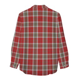 ScotsTee Shop Scottish MacLean of Duart Dress Red Clan Tartan Womens Long Sleeve Shirt