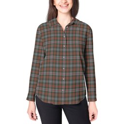 ScotsTee Shop Scottish Murray of Atholl Weathered Clan Tartan Womens Long Sleeve Shirt