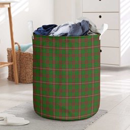 ScotsTee Shop Scottish MacKinnon Hunting Modern Clan Tartan Laundry Basket Round Waterproof