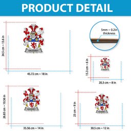 ScotsTee Shop Irish Haugher or O Haffey Coat of Arms Crest Ireland Wooden Hanging Wall Art Sign