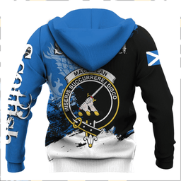 ScotsTee Shop Scottish MacMillan Clan Clan Crest Scottish Lion Brush Scotland Hoodie