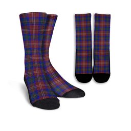 ScotsTee Shop Scottish Chisholm Hunting Modern Clan Tartan Socks For Men & Women