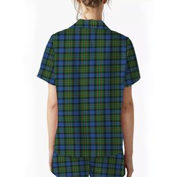 ScotsTee Shop Scottish MacLaren Ancient Crest Women's Short Sleeve Short Set Tartan Pyjama Set
