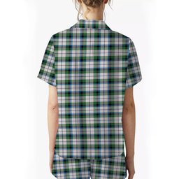 ScotsTee Shop Scottish MacNaughton Dress Ancient Crest Women's Short Sleeve Short Set Tartan Pyjama Set