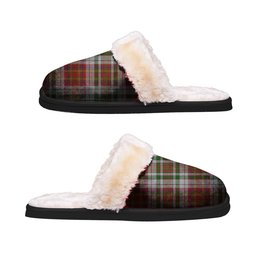 ScotsTee Shop Scottish MacAlister Dress Clan Tartan Slippers Warm House Plush Slippers