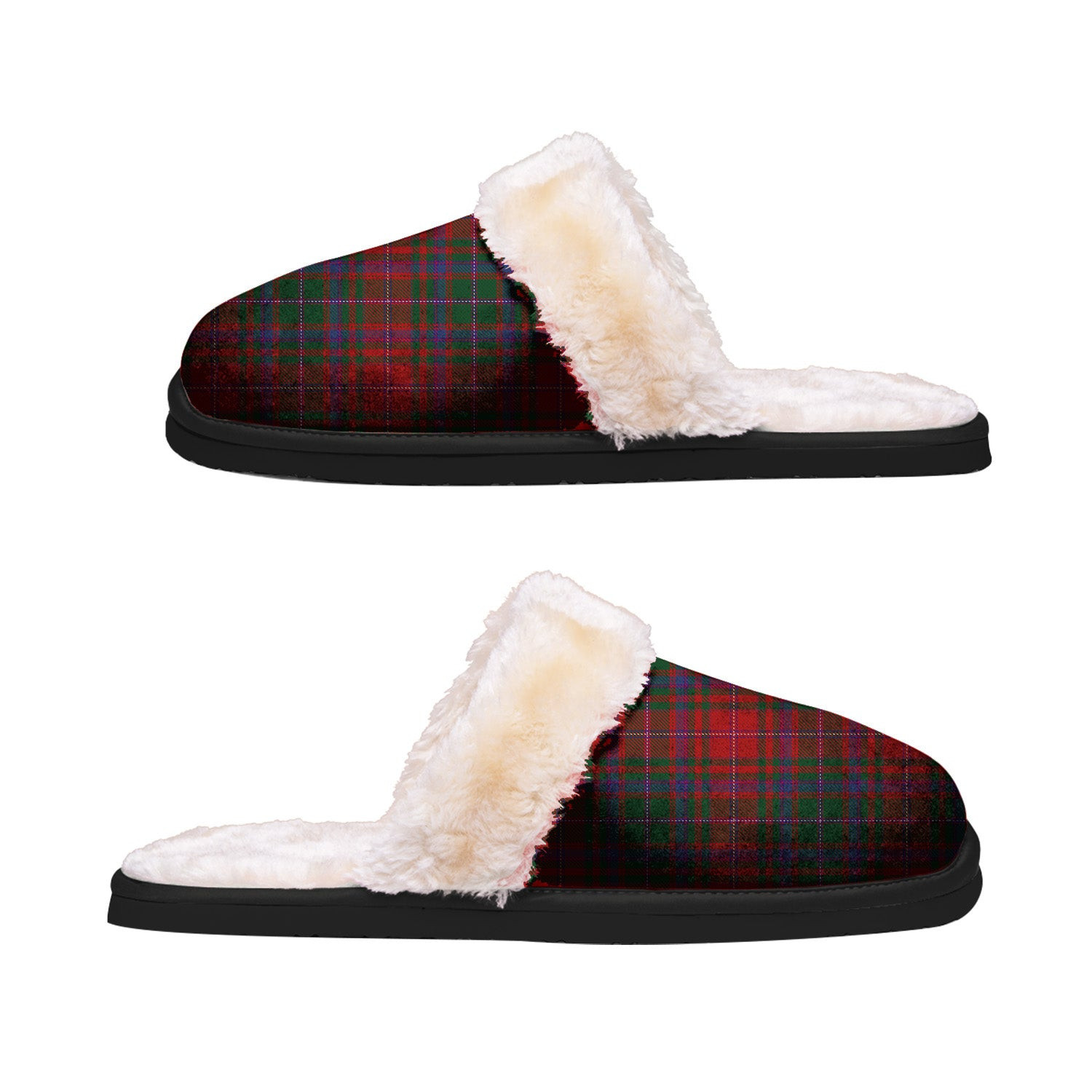 ScotsTee Shop Scottish MacDougall Paton Clan Tartan Slippers Warm House Plush Slippers