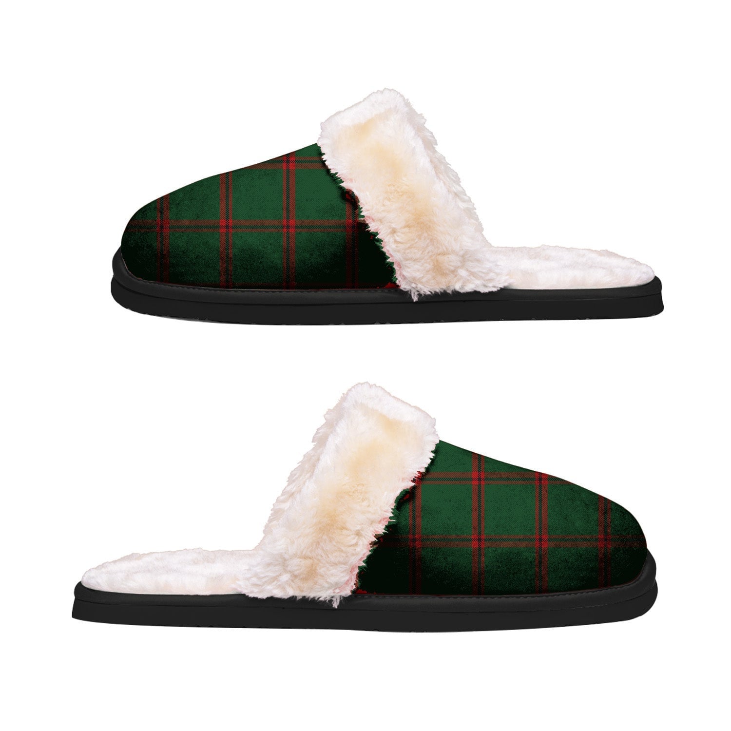 ScotsTee Shop Scottish MacNab Ancient 02 Clan Tartan Slippers Warm House Plush Slippers