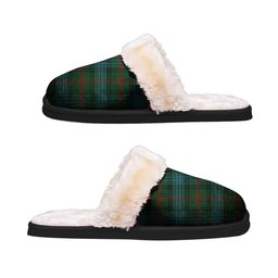 ScotsTee Shop Scottish Ross Hunting 01 Clan Tartan Slippers Warm House Plush Slippers