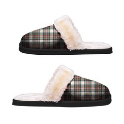 ScotsTee Shop Scottish Stewart Dress Ancient Clan Tartan Slippers Warm House Plush Slippers