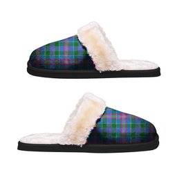 ScotsTee Shop Scottish Ralston 01 Clan Tartan Slippers Warm House Plush Slippers