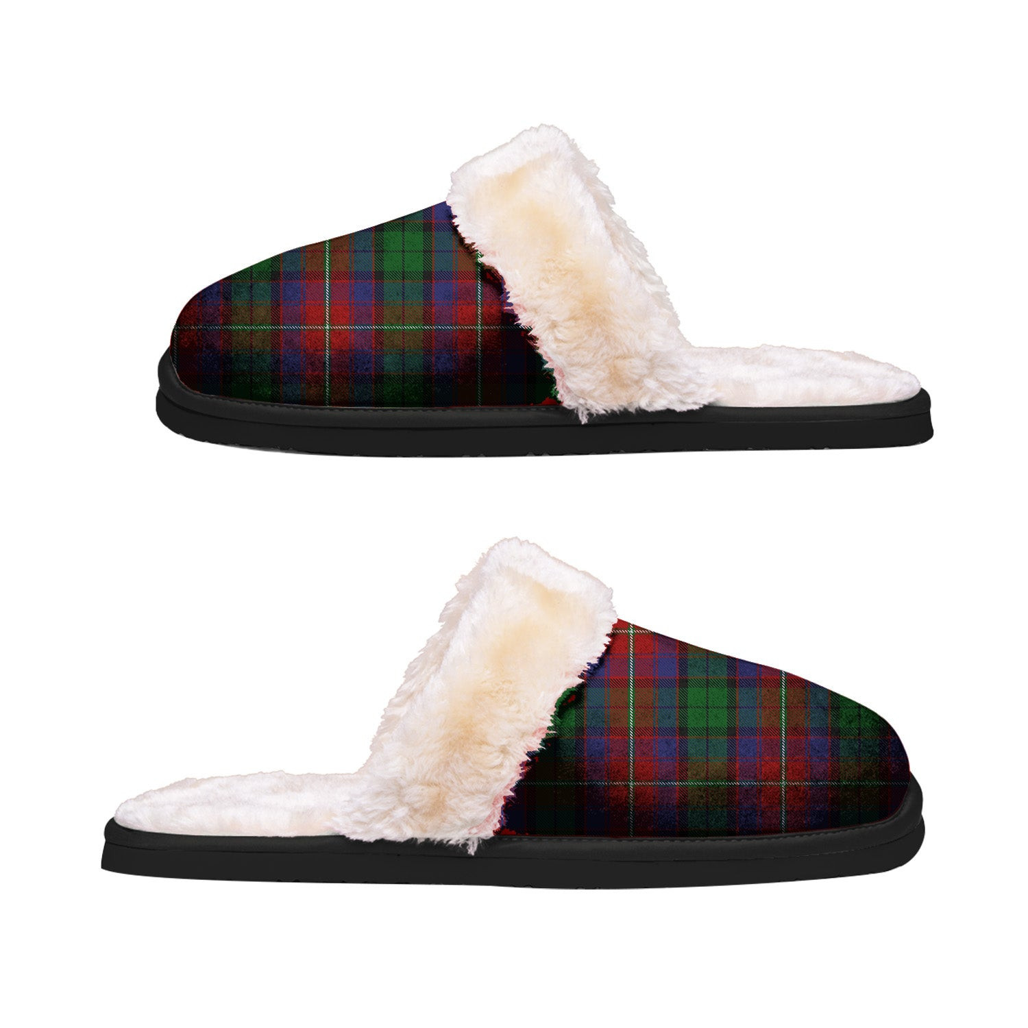 ScotsTee Shop Scottish Rattray of Lude Clan Tartan Slippers Warm House Plush Slippers