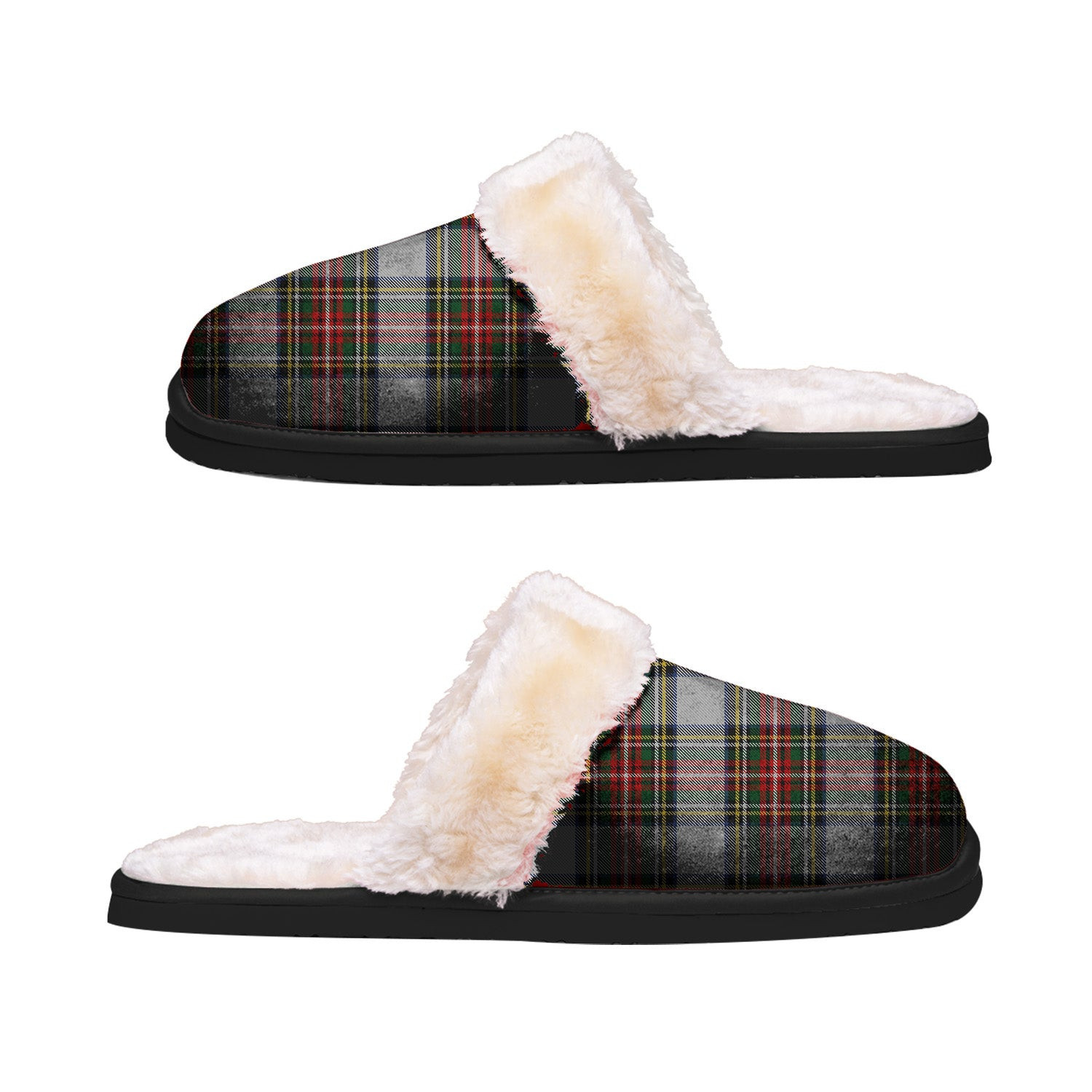 ScotsTee Shop Scottish Stewart Dress Clan Tartan Slippers Warm House Plush Slippers