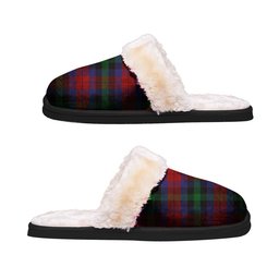 ScotsTee Shop Scottish Skene of Cromar 03 Clan Tartan Slippers Warm House Plush Slippers