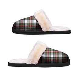ScotsTee Shop Scottish Stewart Dress Modern Clan Tartan Slippers Warm House Plush Slippers