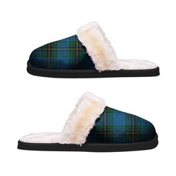 ScotsTee Shop Scottish Murray of Elibank Clan Tartan Slippers Warm House Plush Slippers