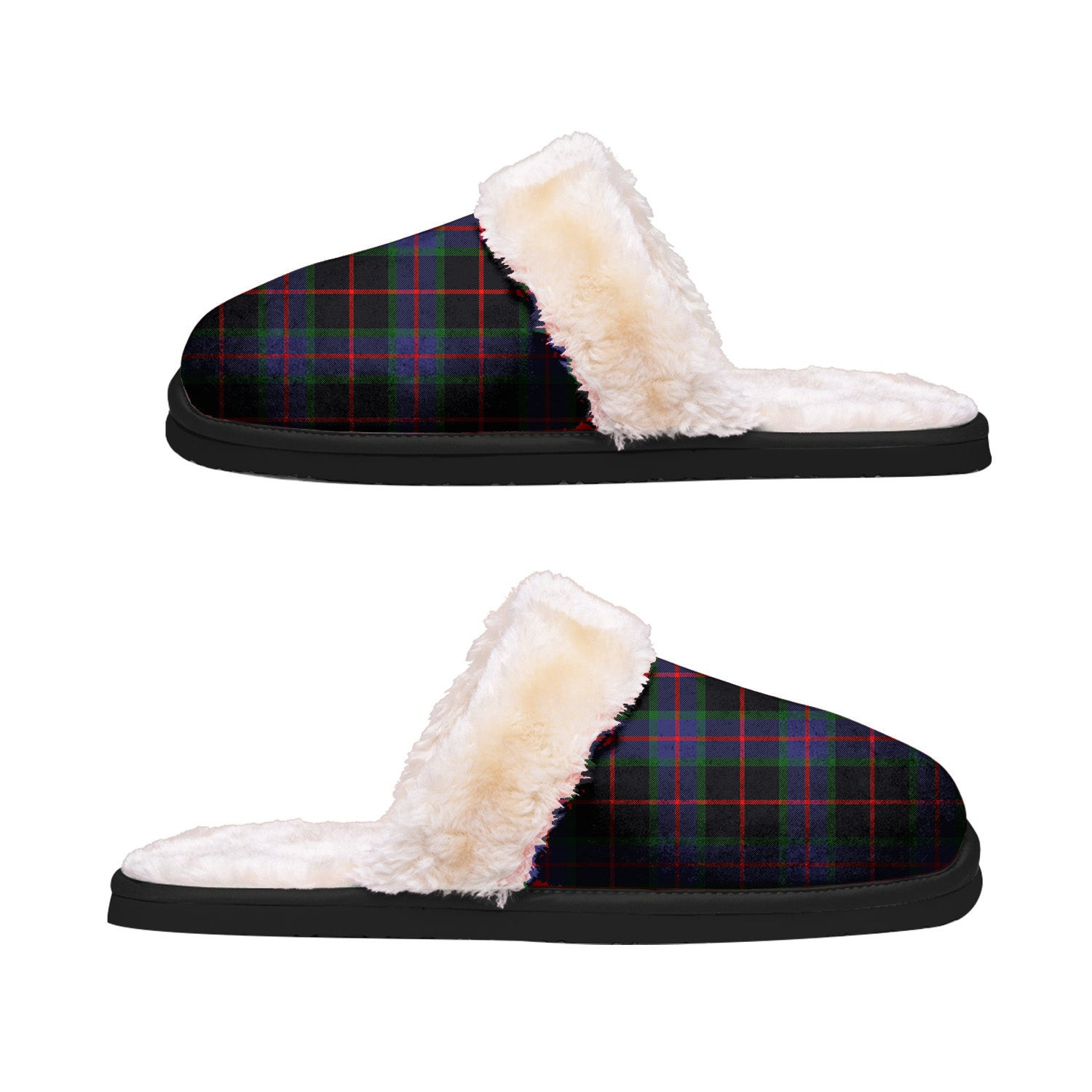 ScotsTee Shop Scottish Nairn Clan Tartan Slippers Warm House Plush Slippers