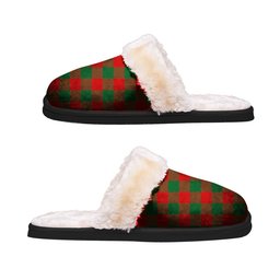 ScotsTee Shop Scottish Moncrieff Clan Tartan Slippers Warm House Plush Slippers