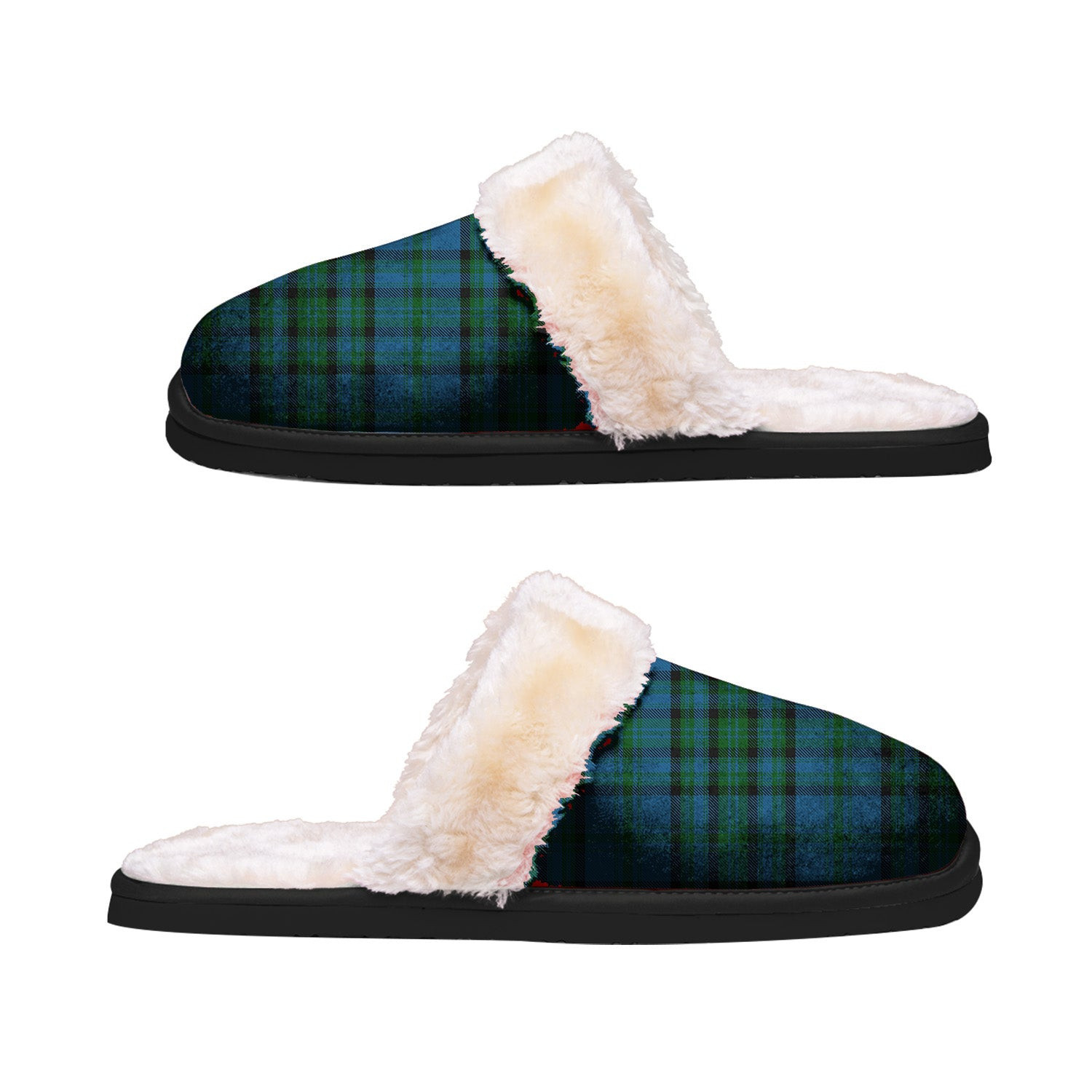 ScotsTee Shop Scottish Matheson Hunting Clan Tartan Slippers Warm House Plush Slippers