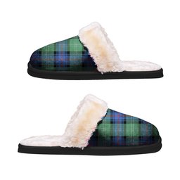 ScotsTee Shop Scottish Sutherland Ancient Clan Tartan Slippers Warm House Plush Slippers