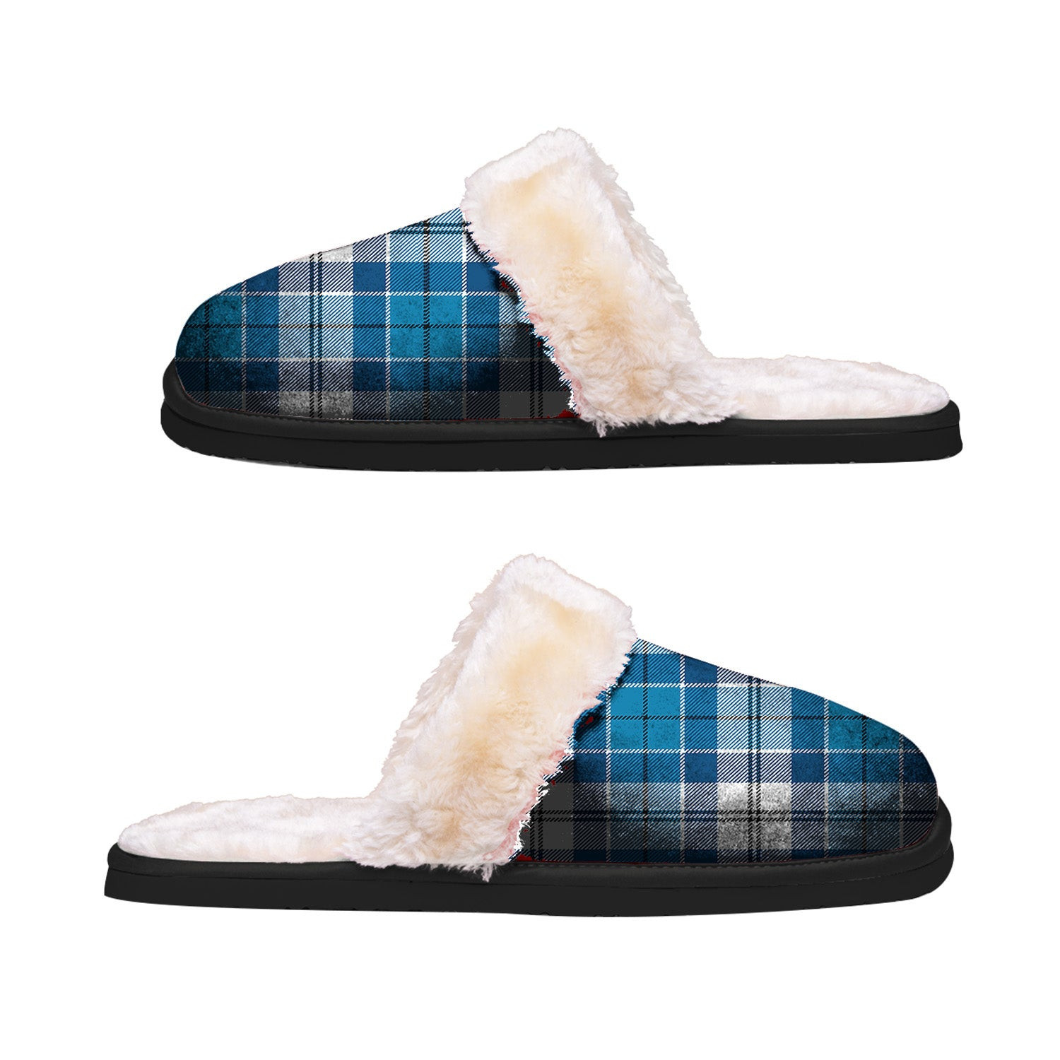 ScotsTee Shop Scottish Roberton Clan Tartan Slippers Warm House Plush Slippers