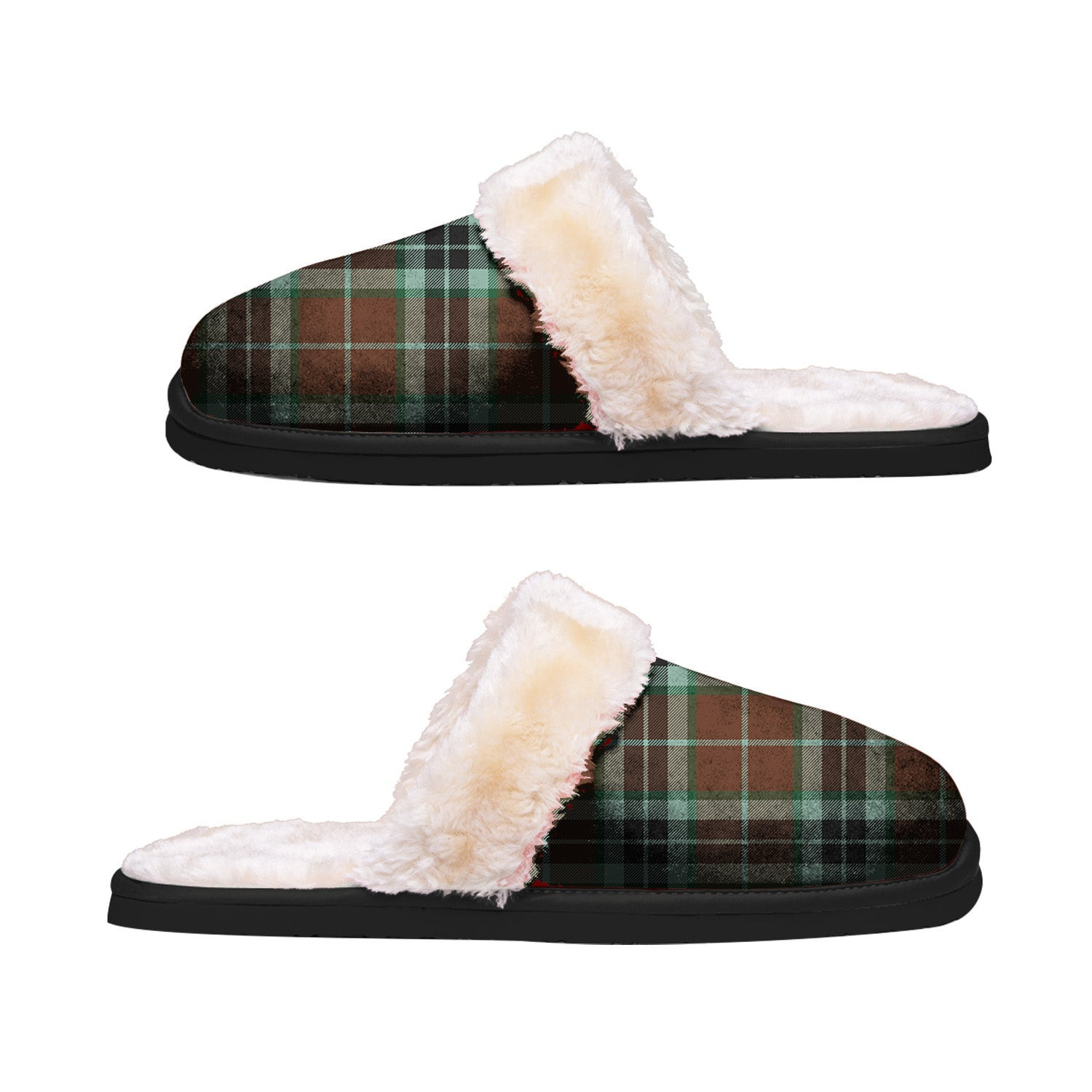 ScotsTee Shop Scottish Thomson Hunting Modern Clan Tartan Slippers Warm House Plush Slippers
