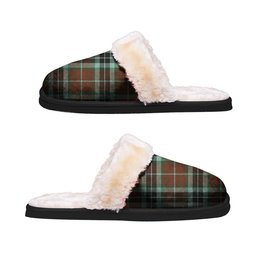 ScotsTee Shop Scottish Thomson Hunting Modern Clan Tartan Slippers Warm House Plush Slippers