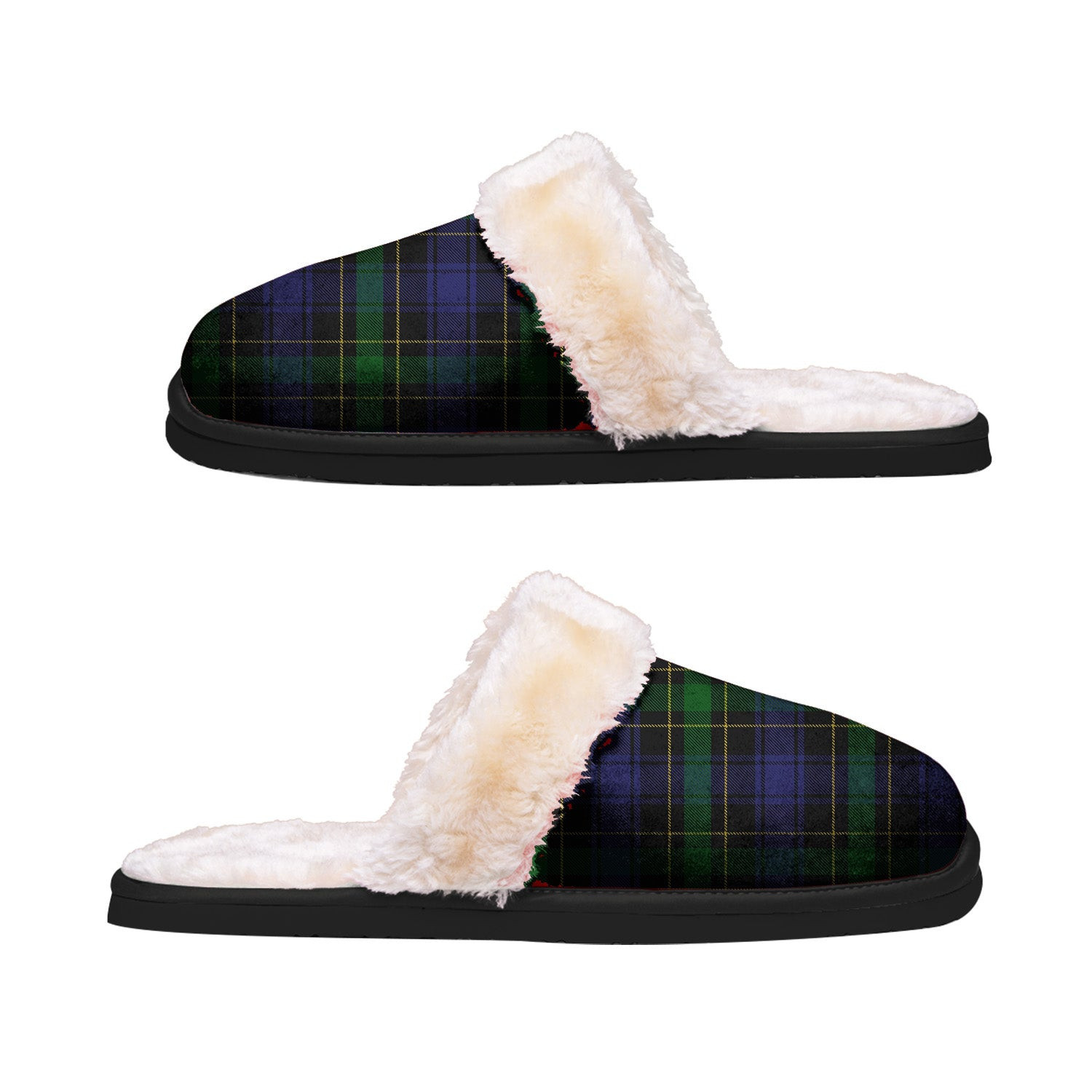 ScotsTee Shop Scottish Mowat Originaux Clan Tartan Slippers Warm House Plush Slippers