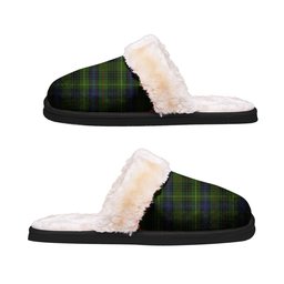 ScotsTee Shop Scottish Stewart Hunting Clan Tartan Slippers Warm House Plush Slippers