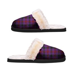 ScotsTee Shop Scottish Montgomery Modern Clan Tartan Slippers Warm House Plush Slippers