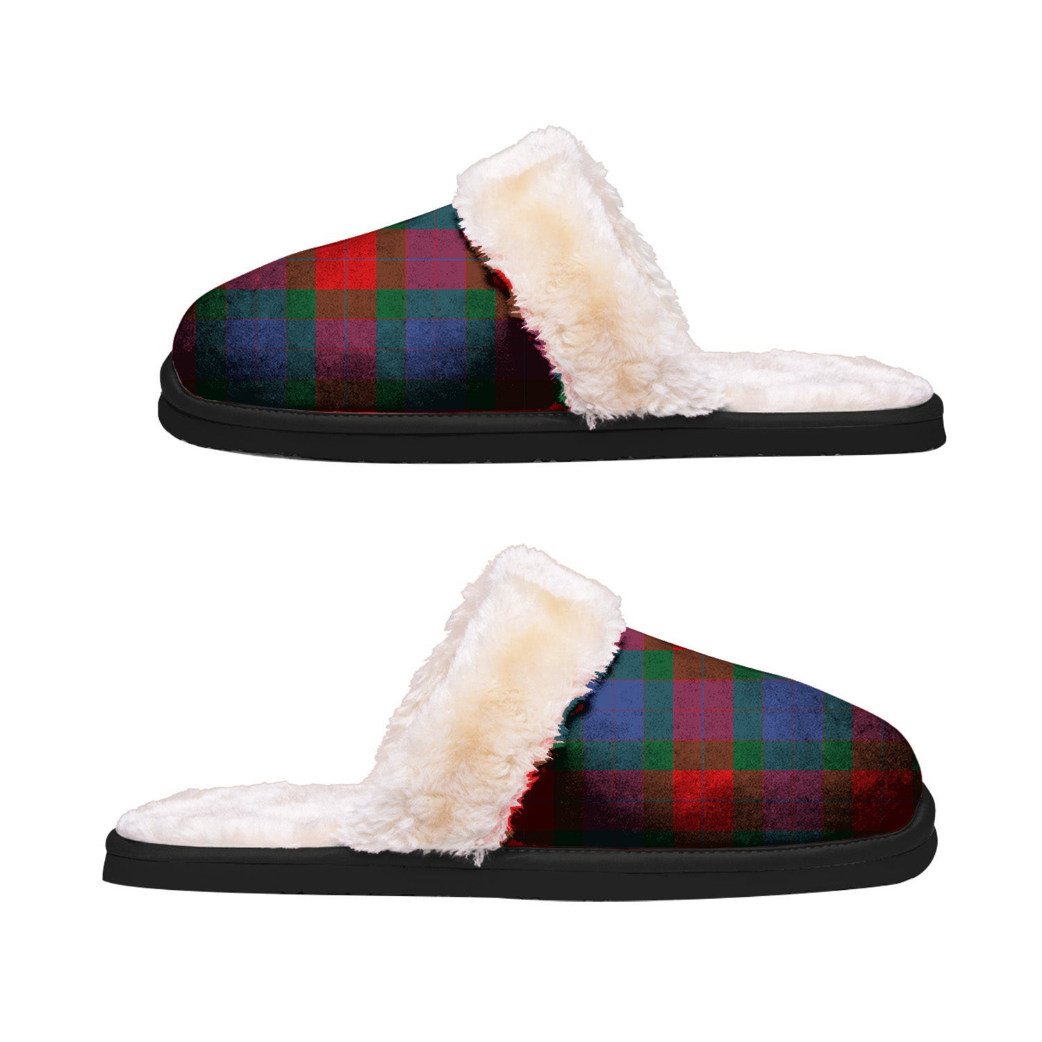 ScotsTee Shop Scottish Mar Clan Tartan Slippers Warm House Plush Slippers
