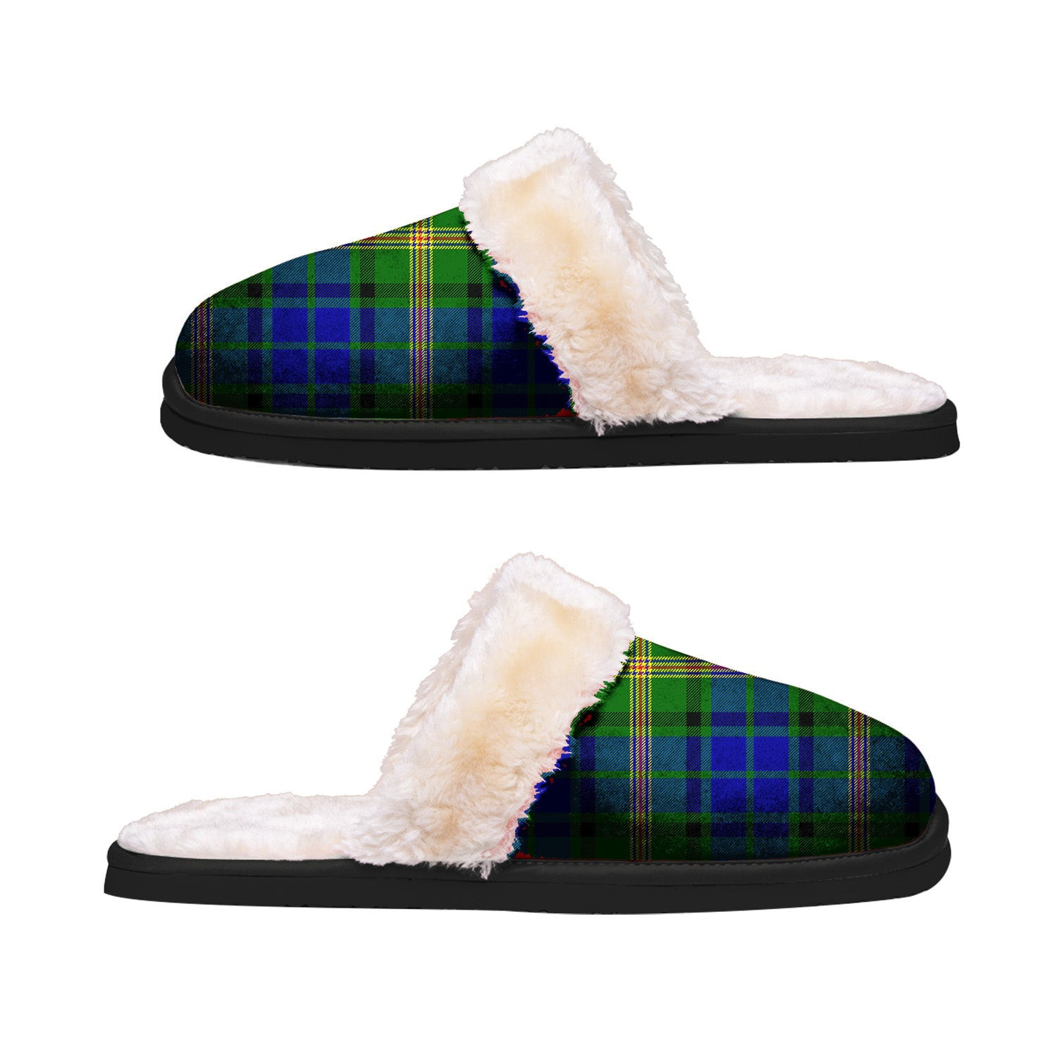 ScotsTee Shop Scottish Maitland Clan Tartan Slippers Warm House Plush Slippers