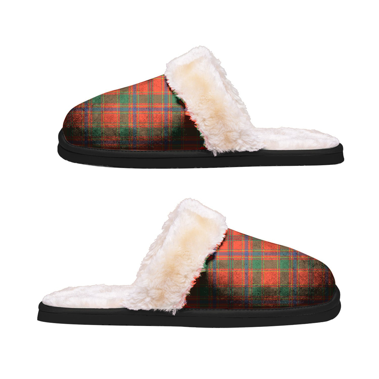 ScotsTee Shop Scottish Munro Ancient Clan Tartan Slippers Warm House Plush Slippers