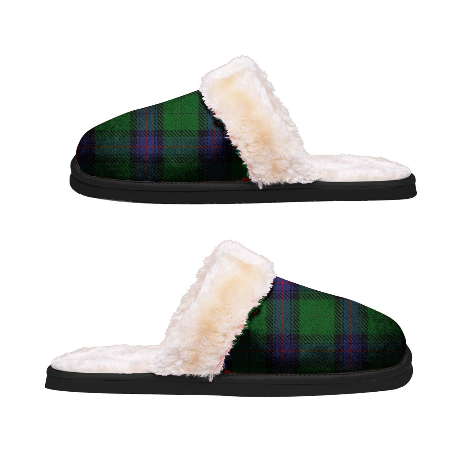 ScotsTee Shop Scottish Armstrong Clan Tartan Slippers Warm House Plush Slippers