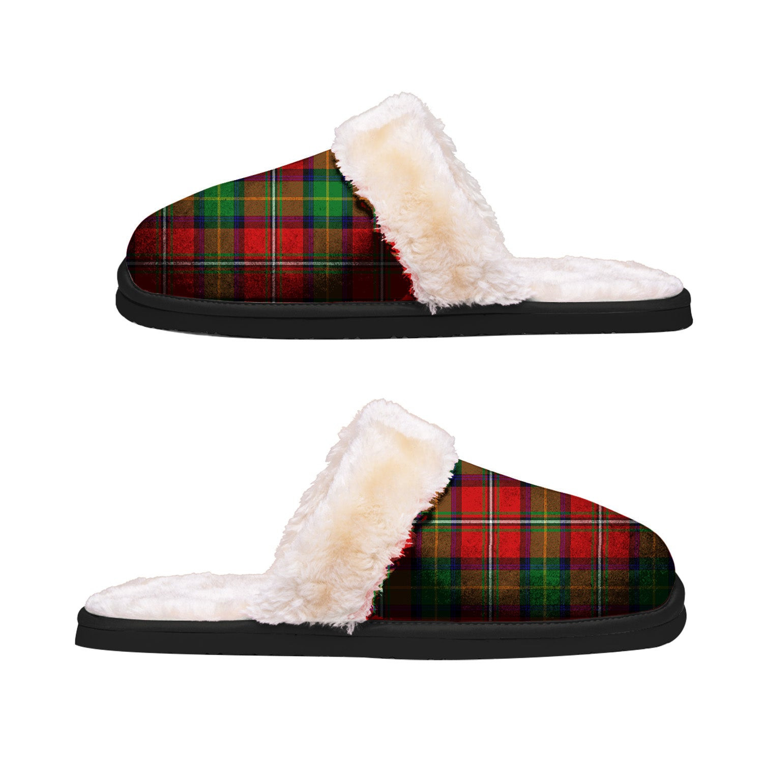 ScotsTee Shop Scottish Boyd Modern Clan Tartan Slippers Warm House Plush Slippers