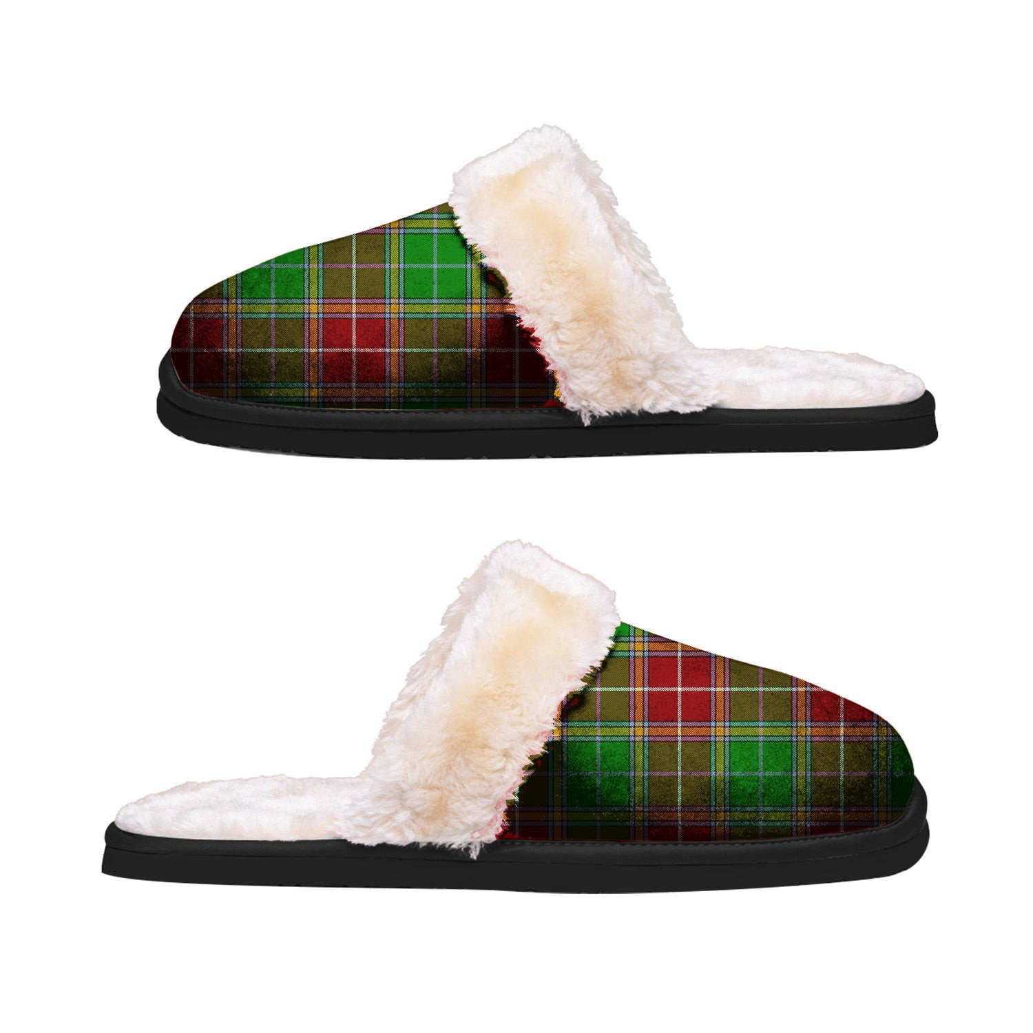 ScotsTee Shop Scottish Baxter Modern Clan Tartan Slippers Warm House Plush Slippers