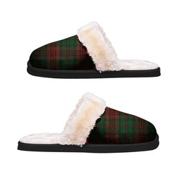 ScotsTee Shop Scottish Anderson Coulson Bonner 01 Clan Tartan Slippers Warm House Plush Slippers
