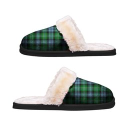 ScotsTee Shop Scottish Arbuthnot Ancient Clan Tartan Slippers Warm House Plush Slippers