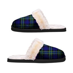 ScotsTee Shop Scottish Arbuthnot Modern Clan Tartan Slippers Warm House Plush Slippers