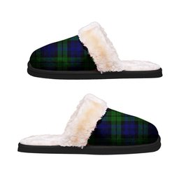 ScotsTee Shop Scottish Bannatyne Clan Tartan Slippers Warm House Plush Slippers