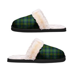 ScotsTee Shop Scottish Cranstoun Clan Tartan Slippers Warm House Plush Slippers