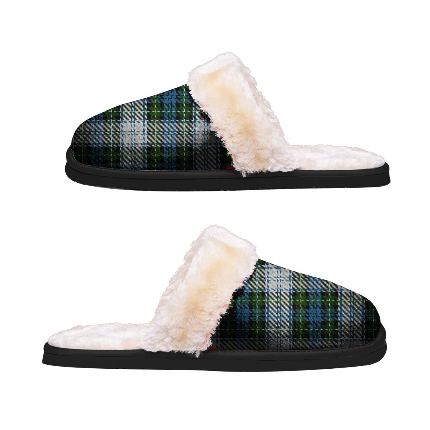 ScotsTee Shop Scottish Campbell Dress 02 Clan Tartan Slippers Warm House Plush Slippers