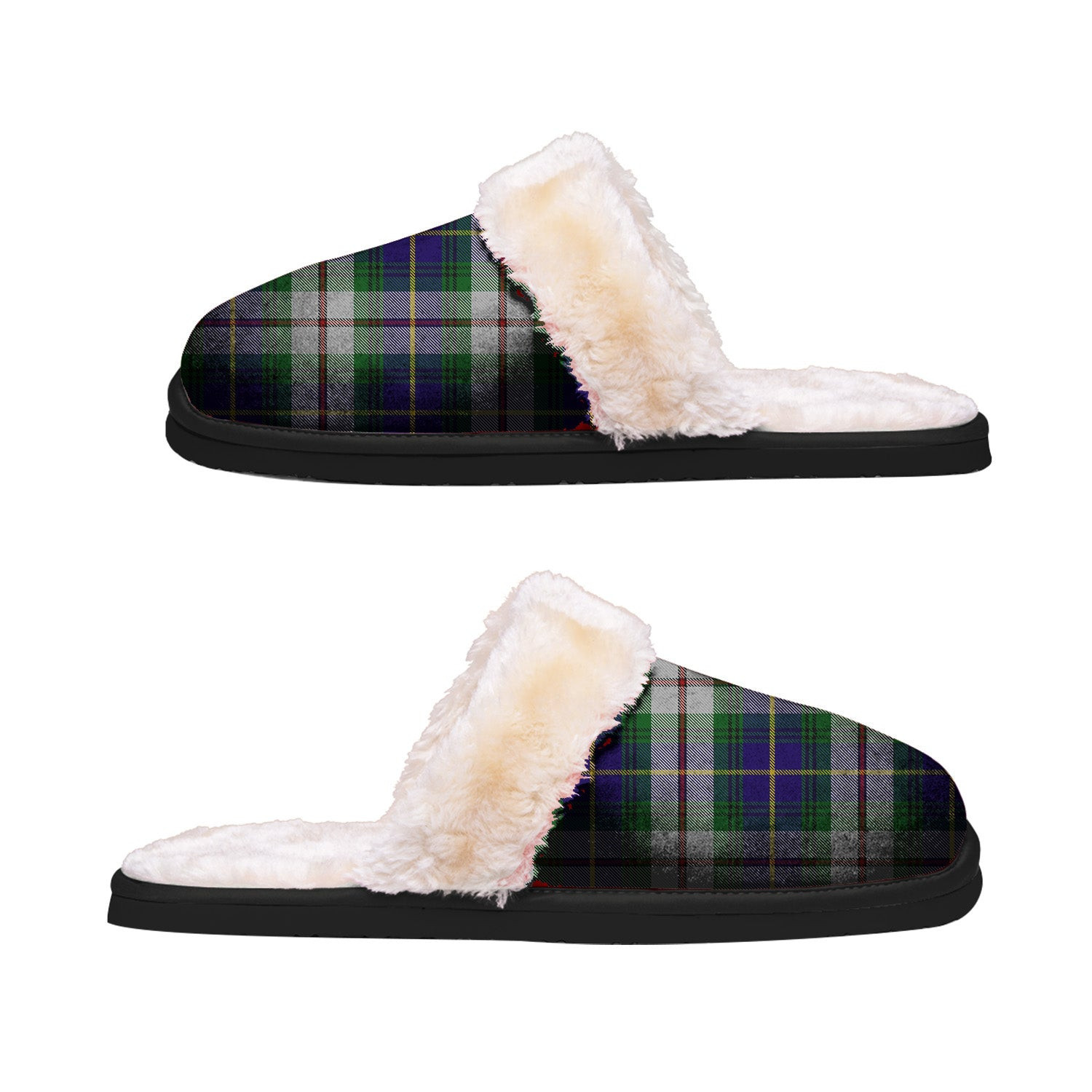 ScotsTee Shop Scottish Californian MacLeod Clan Tartan Slippers Warm House Plush Slippers