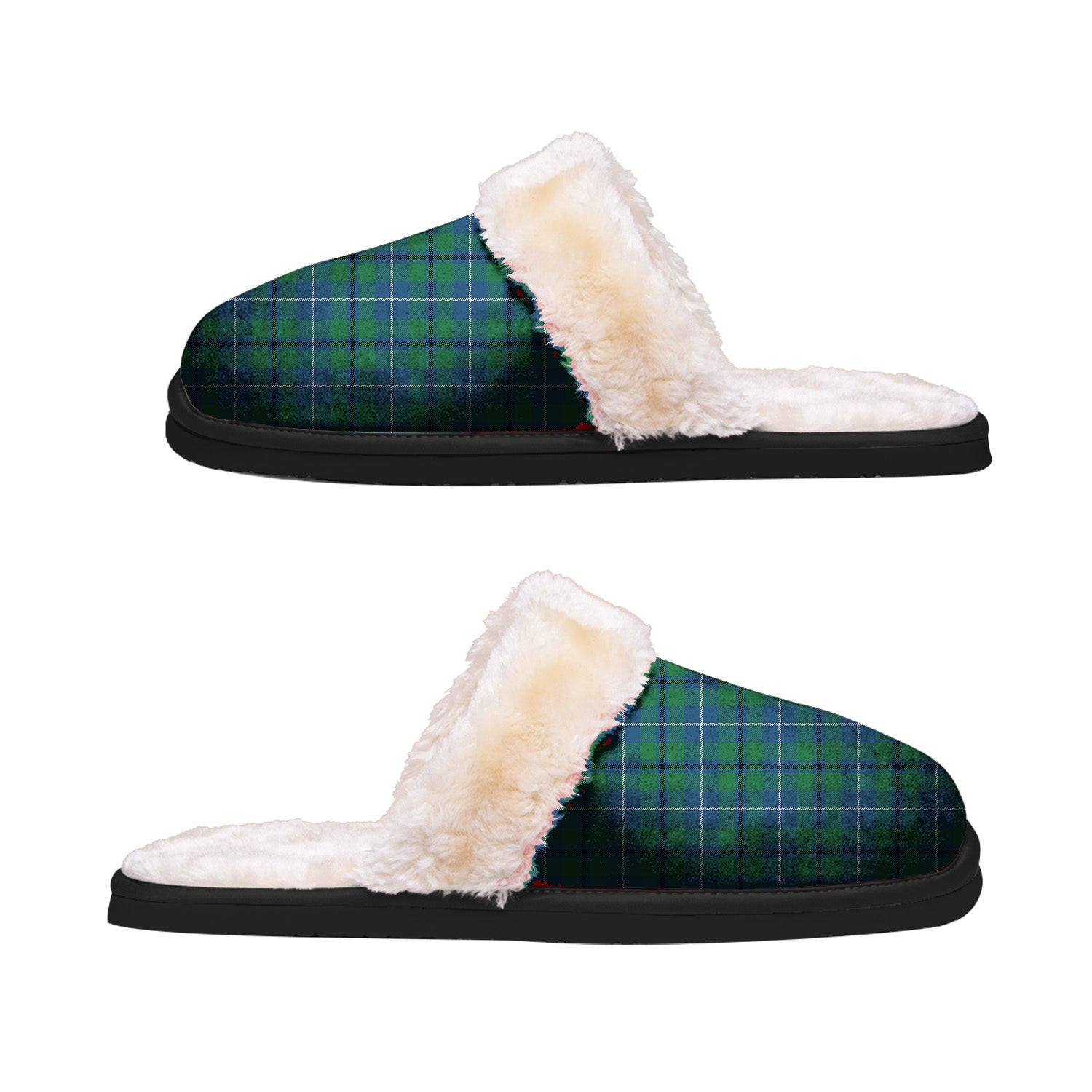 ScotsTee Shop Scottish Douglas Ancient Clan Tartan Slippers Warm House Plush Slippers
